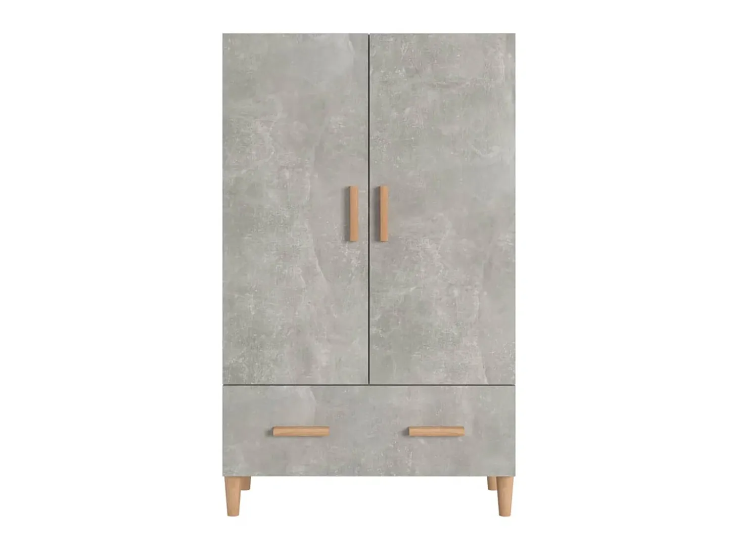 Aparador de madera contrachapada gris hormigón 70x31x115 cm ES27266