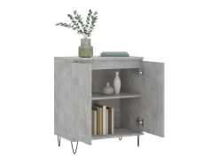 Aparador de madera contrachapada gris hormigón 60x35x70 cm ES45362