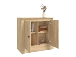 Aparador de madera contrachapada roble Sonoma 70x35,5x67,5 cm