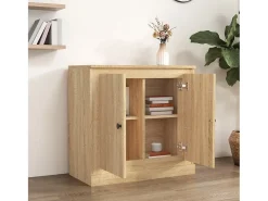 Aparador de madera contrachapada roble Sonoma 70x35,5x67,5 cm
