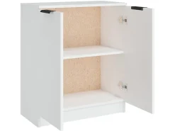 Aparador de madera contrachapada blanco 60x30x70 cm ES19336