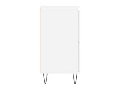 Aparador de madera contrachapada blanco 60x35x70 cm