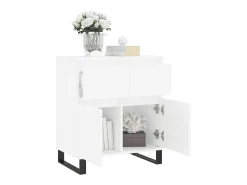 Aparador de madera contrachapada blanco 60x35x70 cm ES45325