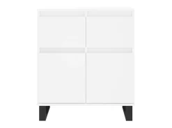 Aparador de madera contrachapada blanco 60x35x70 cm ES45325