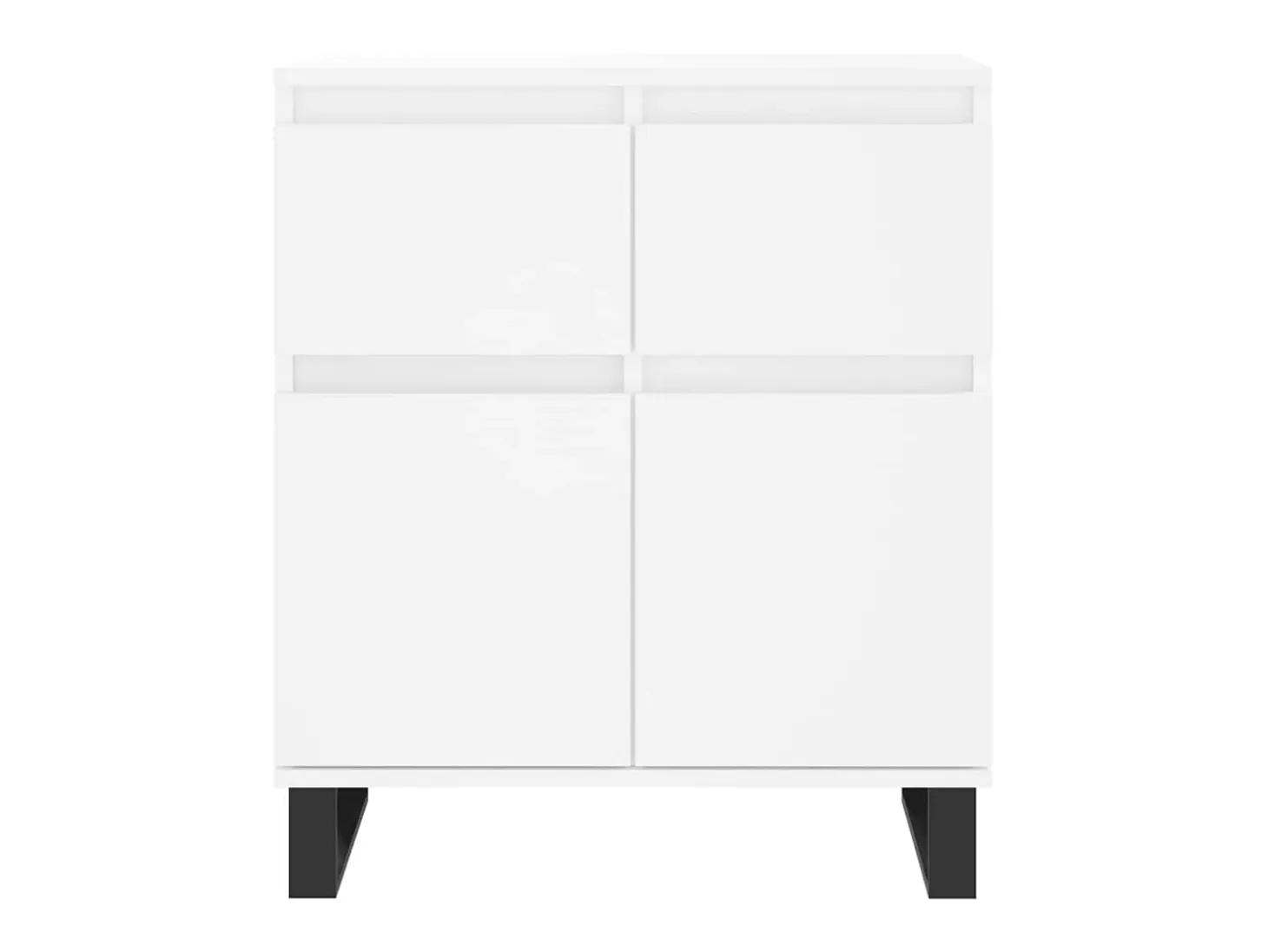 Aparador de madera contrachapada blanco 60x35x70 cm ES45325