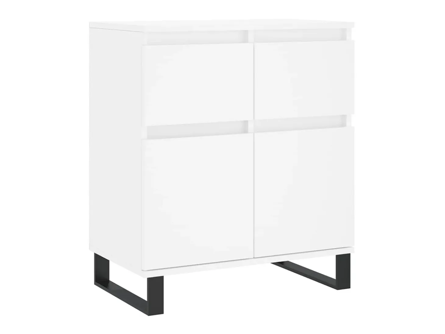 Aparador de madera contrachapada blanco 60x35x70 cm ES45325