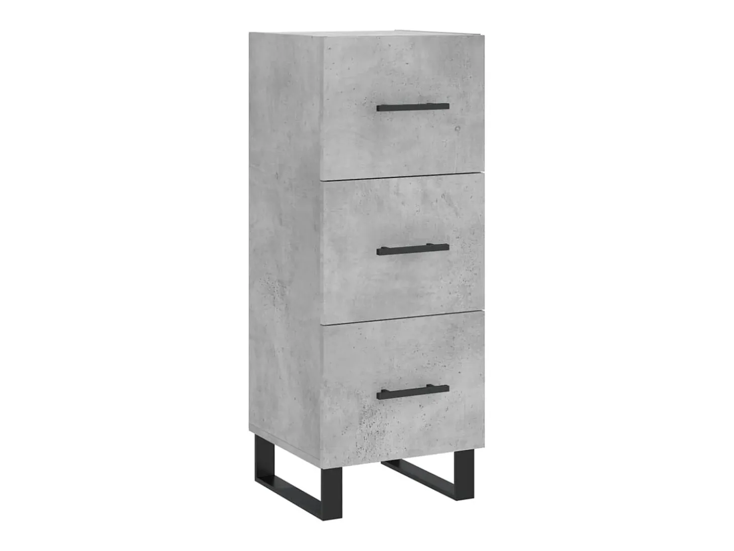 Aparador de madera contrachapada gris hormigón 34,5x34x90 cm ES37353