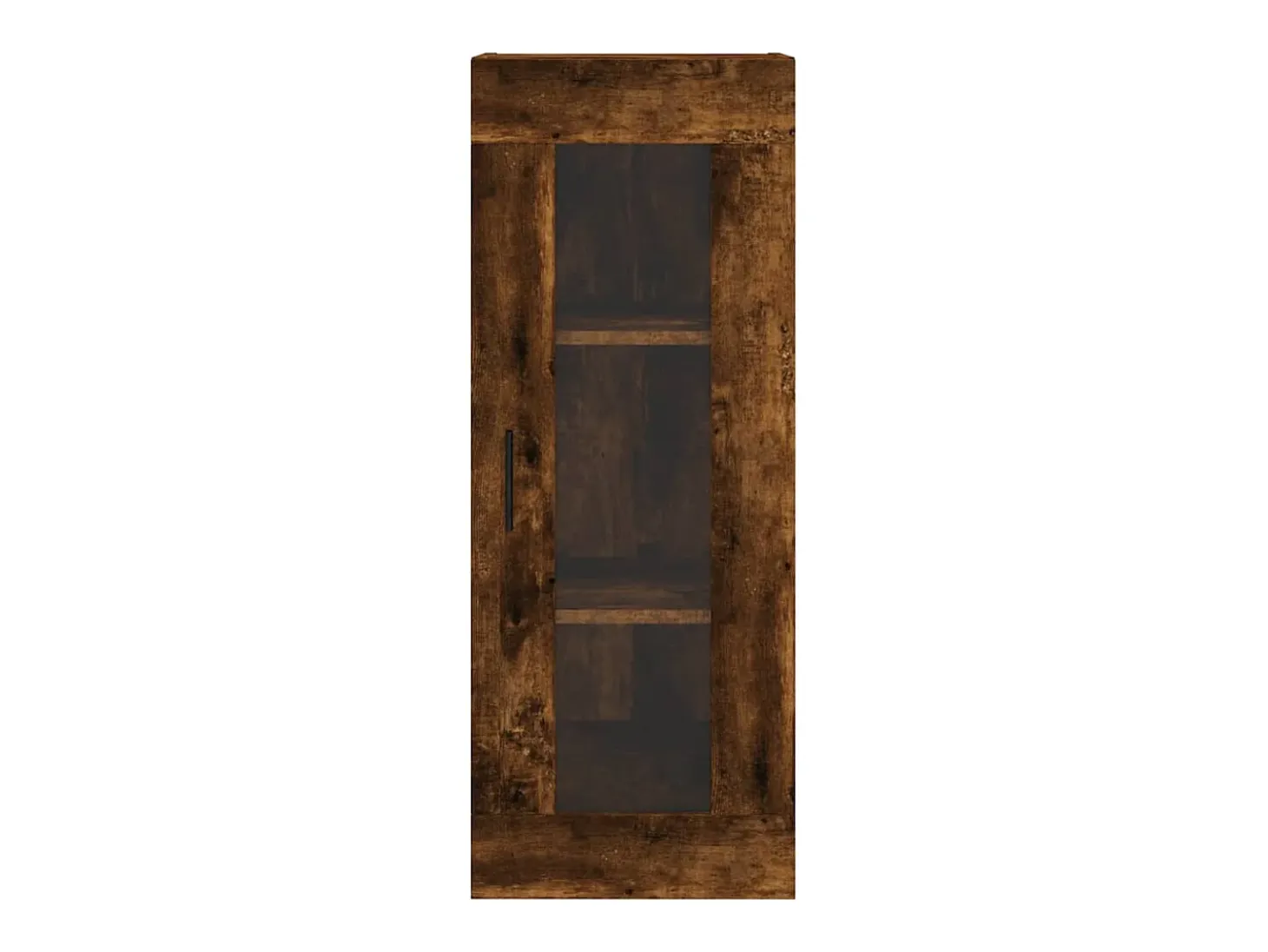 Aparador de madera contrachapada roble ahumado 34,5x34x180 cm