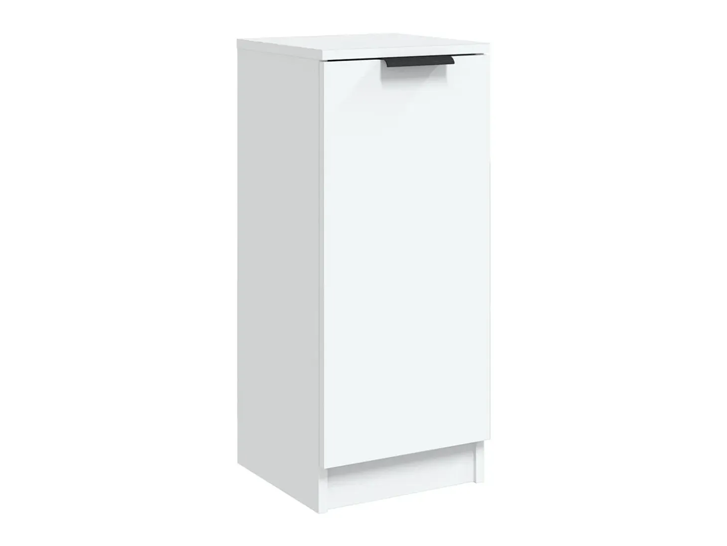 Aparador de madera contrachapada blanco 30x30x70 cm ES71473