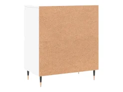 Aparador de madera contrachapada blanco 60x35x70 cm