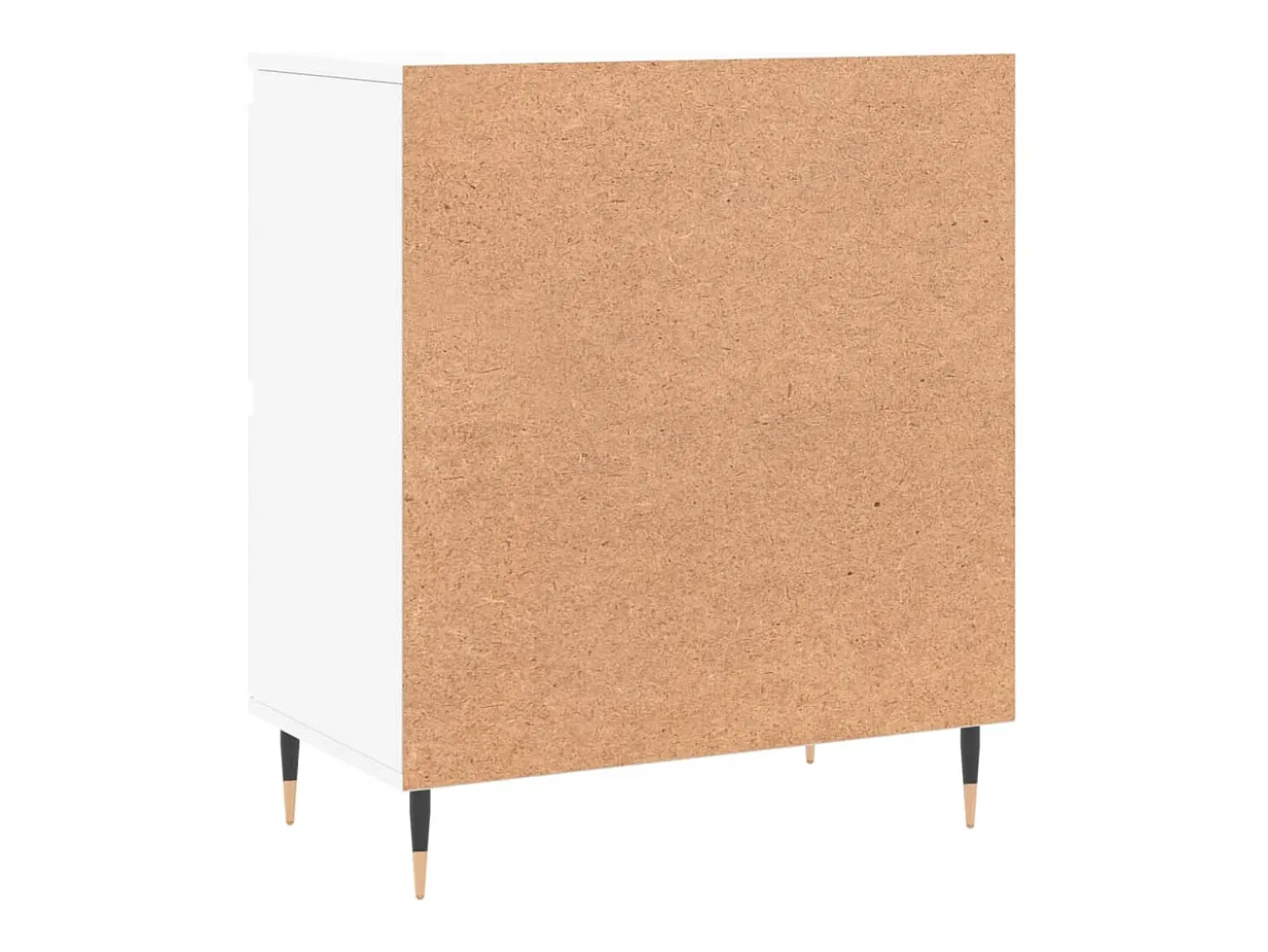 Aparador de madera contrachapada blanco 60x35x70 cm