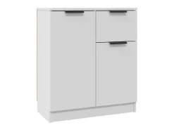 Aparador de madera contrachapada blanco 60x30x70 cm ES14558