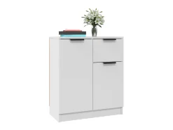 Aparador de madera contrachapada blanco 60x30x70 cm ES14558