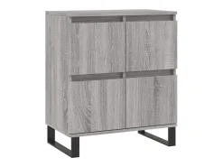 Aparador de madera contrachapada gris Sonoma 60x35x70 cm