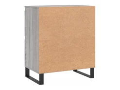 Aparador de madera contrachapada gris Sonoma 60x35x70 cm