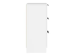 Aparador de madera contrachapada blanco 30x30x70 cm