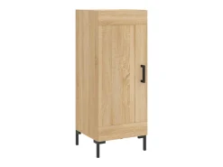 Aparador de madera contrachapada roble Sonoma 34,5x34x180 cm