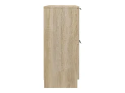 Aparador de madera contrachapada color roble Sonoma 60x30x70 cm