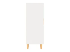 Aparador de madera contrachapada blanco 69,5x34x90 cm