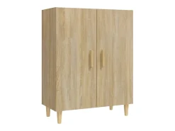 Aparador de madera contrachapada roble Sonoma 70x34x90 cm