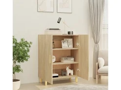 Aparador de madera contrachapada roble Sonoma 70x34x90 cm