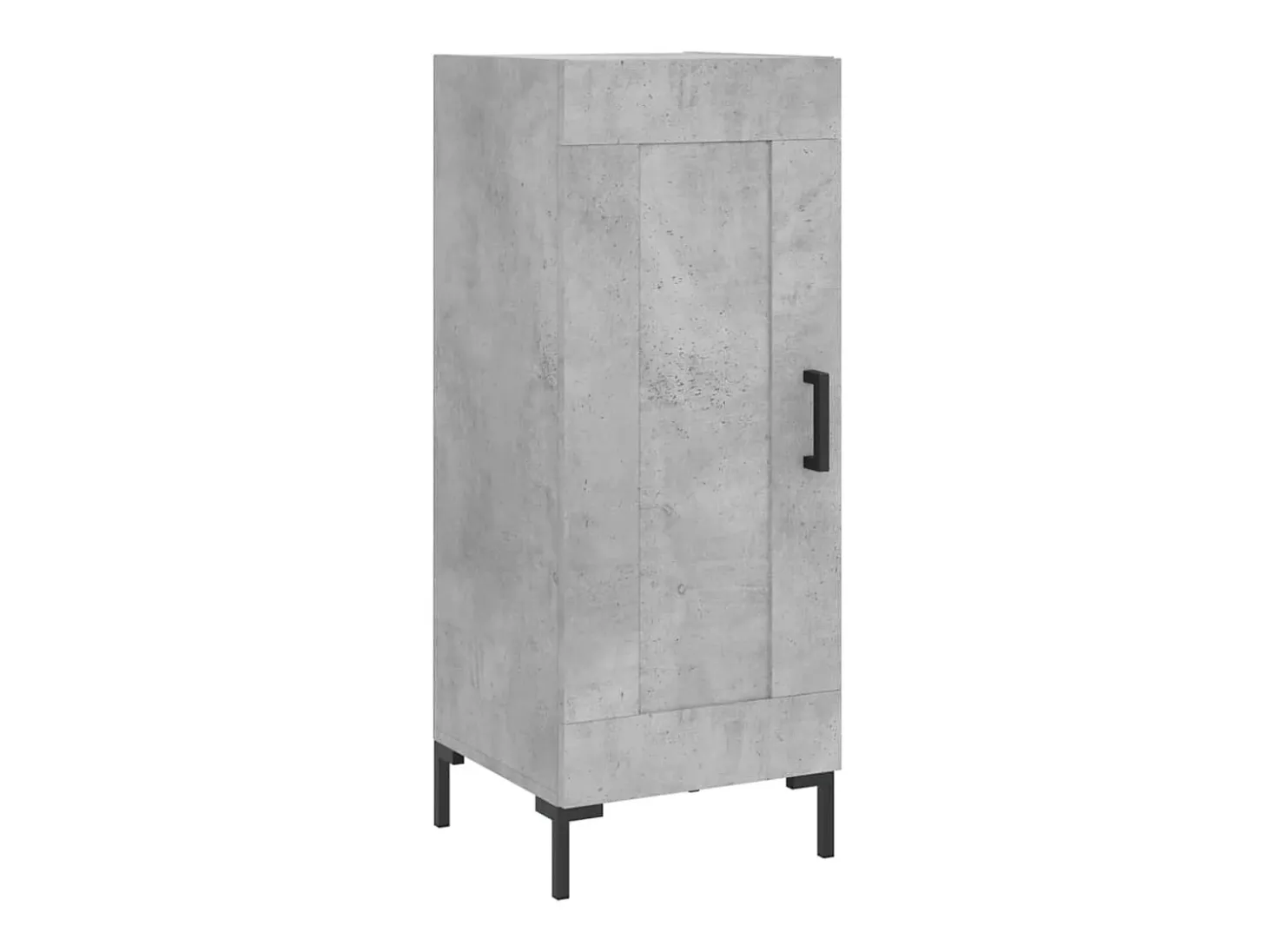 Aparador de madera contrachapada gris hormigón 34,5x34x90 cm ES90678