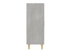 Aparador de madera contrachapada gris hormigón 70x34x90 cm ES91634