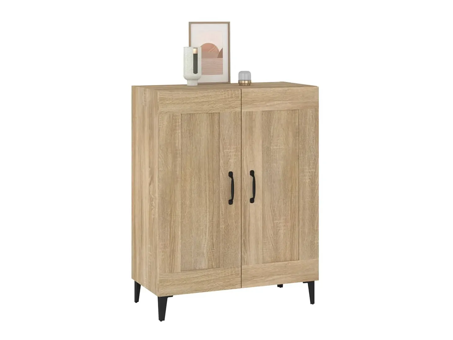 Aparador de madera contrachapada color roble 69,5x34x90 cm ES15670