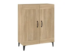 Aparador de madera contrachapada color roble 69,5x34x90 cm ES15670
