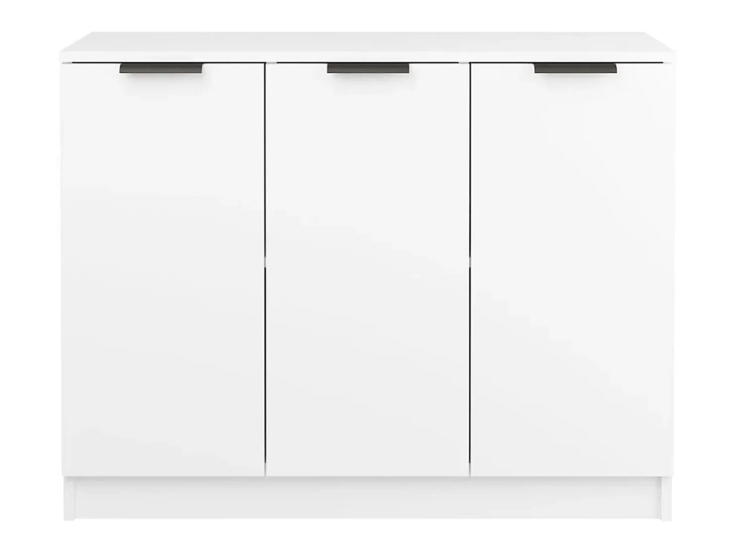 Aparador de madera contrachapada blanco 90,5x30x70 cm ES52966