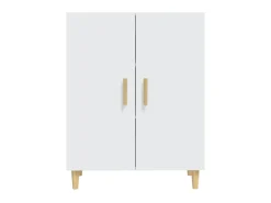 Aparador de madera contrachapada blanco 70x34x90 cm ES74511