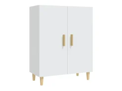 Aparador de madera contrachapada blanco 70x34x90 cm ES74511