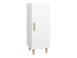 Aparador de madera contrachapada blanco 34,5x34x90 cm ES54675