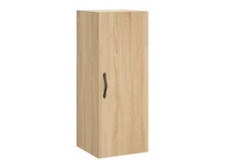 Aparador de madera contrachapada roble Sonoma 34,5x34x180 cm ES53063