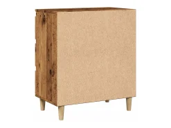 Aparador de madera contrachapada envejecida 60x35x70 cm