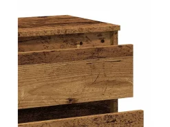 Aparador de madera contrachapada envejecida 60x35x70 cm