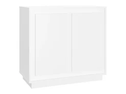 Aparador de madera contrachapada blanco 80x34x75 cm ES41797