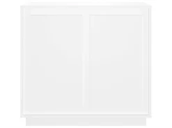 Aparador de madera contrachapada blanco 80x34x75 cm ES41797