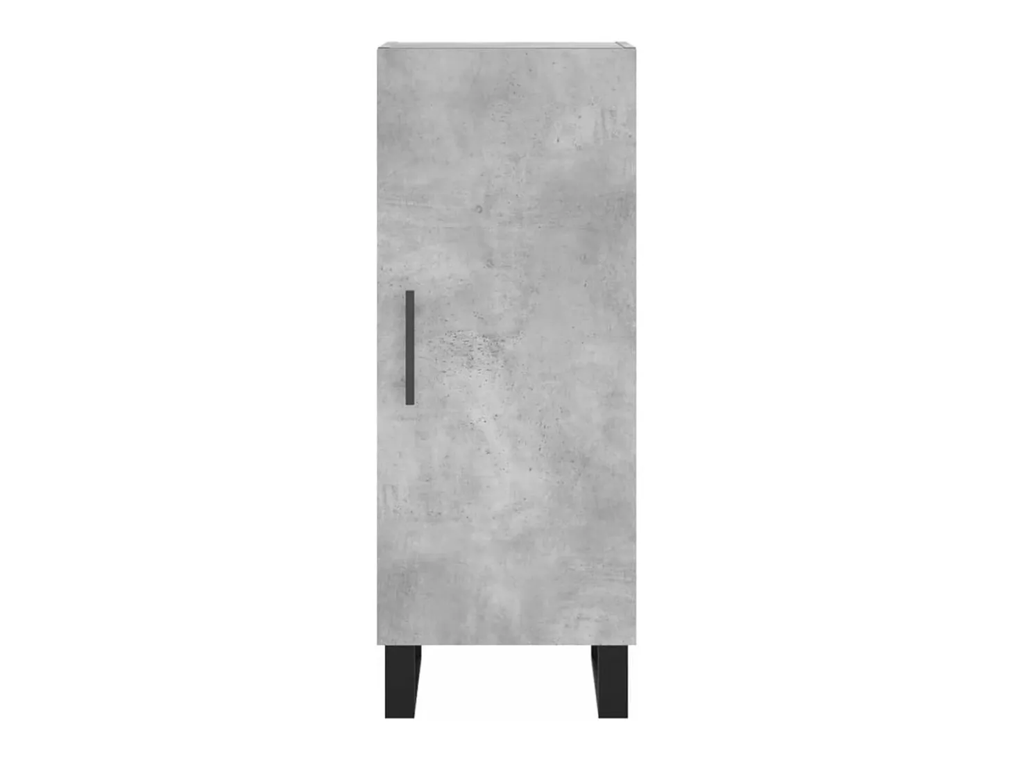 Aparador de madera contrachapada gris hormigón 34,5x34x90 cm