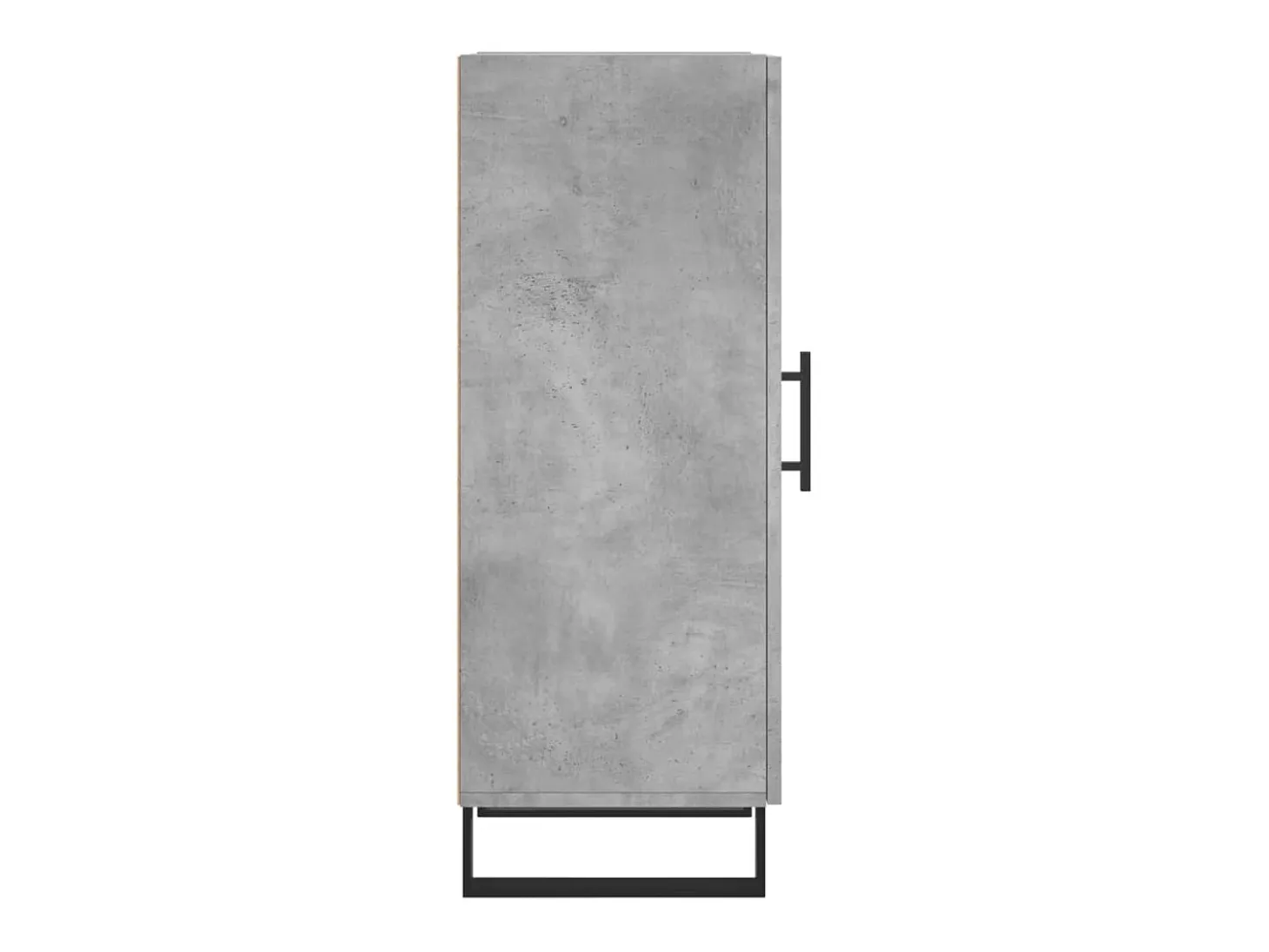 Aparador de madera contrachapada gris hormigón 34,5x34x90 cm