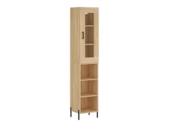 Aparador de madera contrachapada roble Sonoma 34,5x34x180 cm