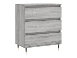 Aparador de madera contrachapada gris Sonoma 60x35x70 cm ES50434