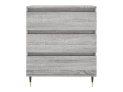 Aparador de madera contrachapada gris Sonoma 60x35x70 cm ES50434