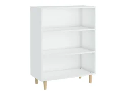 Aparador de madera contrachapada blanco 69,5x32,5x90 cm