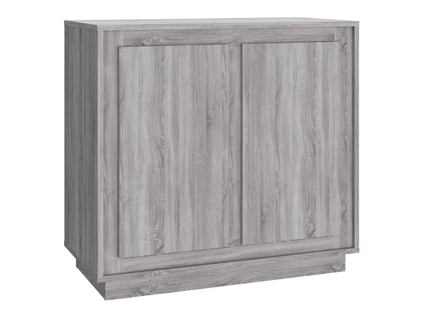 Aparador de madera contrachapada gris Sonoma 80x34x75 cm