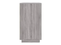 Aparador de madera contrachapada gris Sonoma 80x34x75 cm