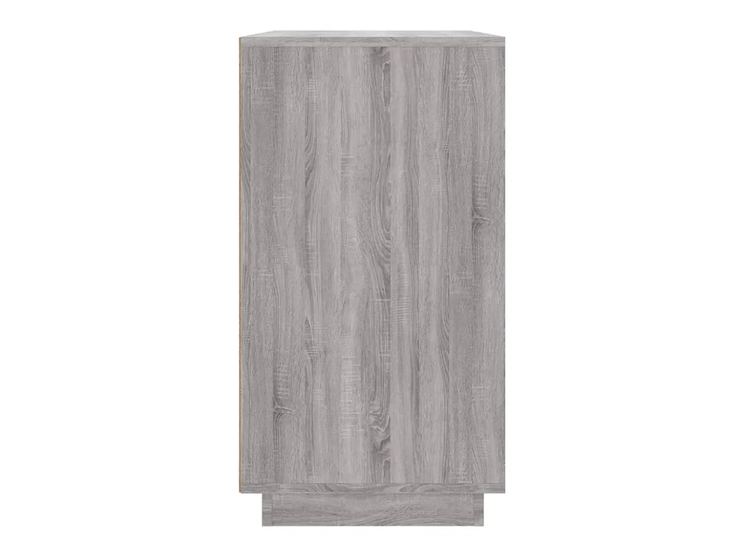 Aparador de madera contrachapada gris Sonoma 80x34x75 cm
