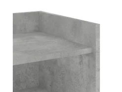 Aparador de madera contrachapada gris hormigón 73,5x35x75 cm