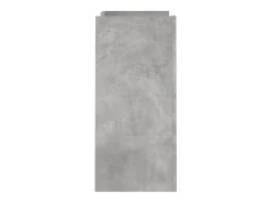 Aparador de madera contrachapada gris hormigón 73,5x35x75 cm