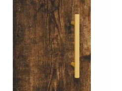 Aparador de madera contrachapada roble ahumado 34,5x34x180 cm
